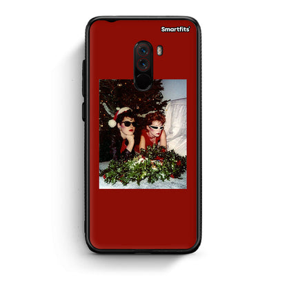 Xiaomi Pocophone F1 Waiting For Xmas θήκη από τη Smartfits με σχέδιο στο πίσω μέρος και μαύρο περίβλημα | Smartphone case with colorful back and black bezels by Smartfits
