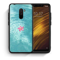 Thumbnail for Θήκη Xiaomi Pocophone F1 Water Flower από τη Smartfits με σχέδιο στο πίσω μέρος και μαύρο περίβλημα | Xiaomi Pocophone F1 Water Flower case with colorful back and black bezels