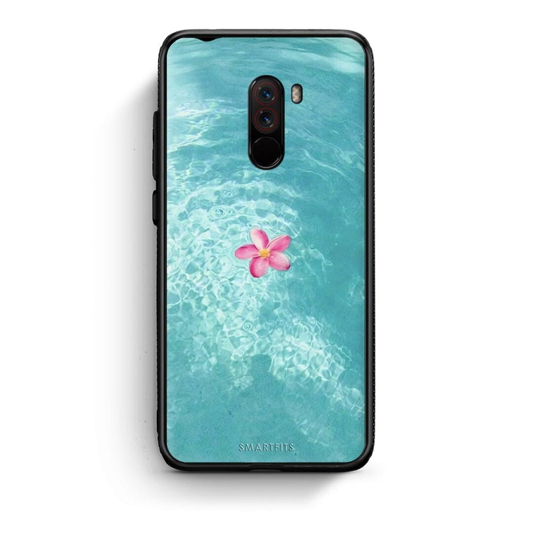 Xiaomi Pocophone F1 Water Flower Θήκη από τη Smartfits με σχέδιο στο πίσω μέρος και μαύρο περίβλημα | Smartphone case with colorful back and black bezels by Smartfits