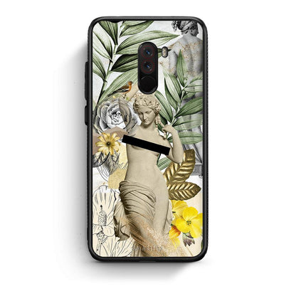 Xiaomi Pocophone F1 Woman Statue θήκη από τη Smartfits με σχέδιο στο πίσω μέρος και μαύρο περίβλημα | Smartphone case with colorful back and black bezels by Smartfits
