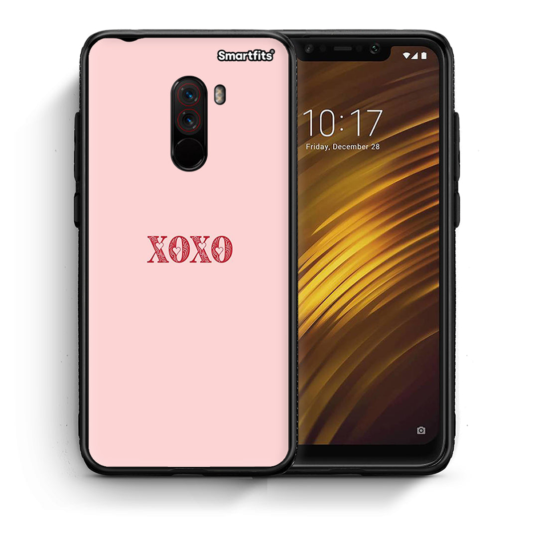 Θήκη Xiaomi Pocophone F1 XOXO Love από τη Smartfits με σχέδιο στο πίσω μέρος και μαύρο περίβλημα | Xiaomi Pocophone F1 XOXO Love case with colorful back and black bezels