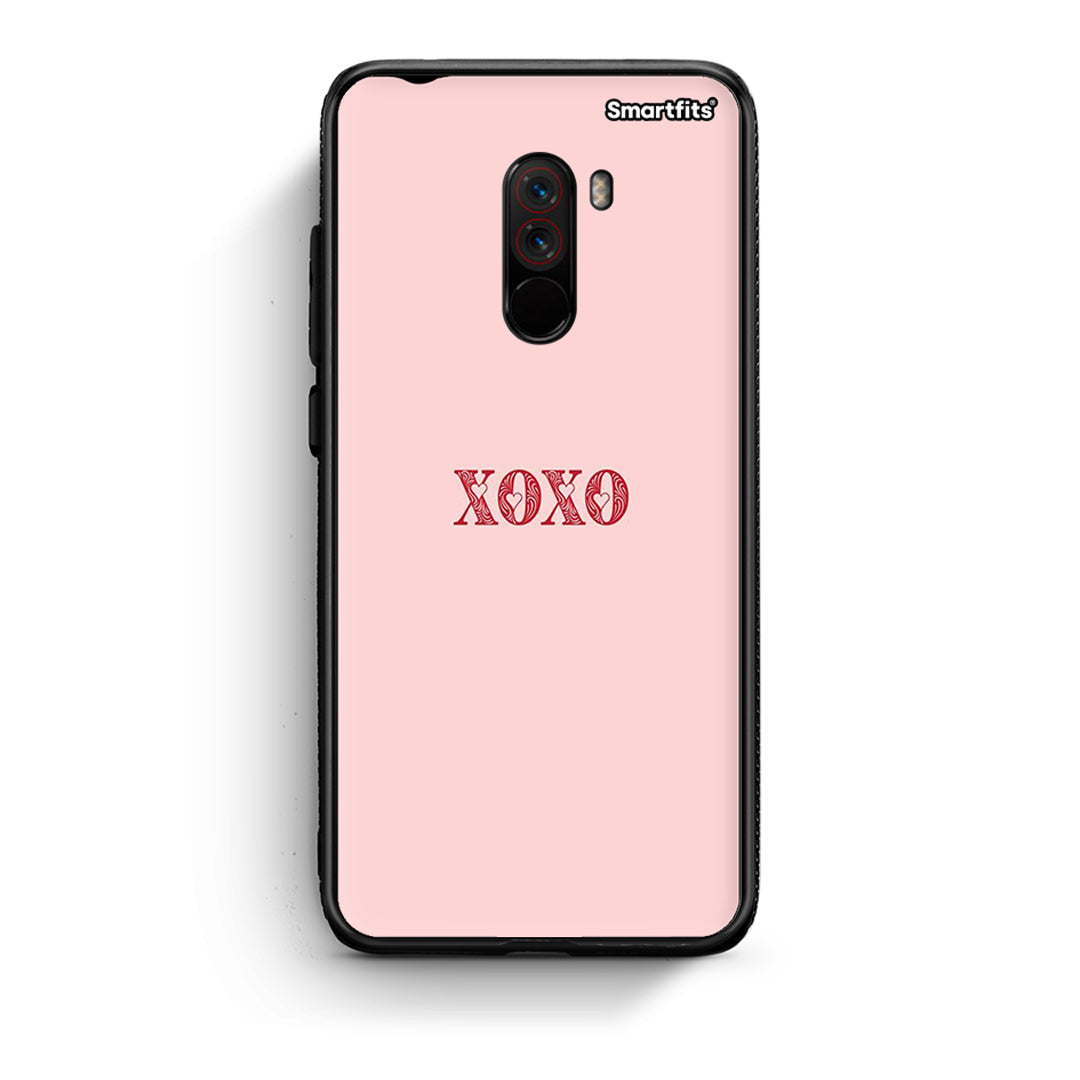 Xiaomi Pocophone F1 XOXO Love θήκη από τη Smartfits με σχέδιο στο πίσω μέρος και μαύρο περίβλημα | Smartphone case with colorful back and black bezels by Smartfits