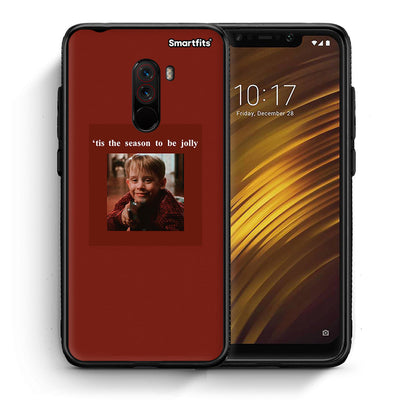 Θήκη Xiaomi Pocophone F1 Xmas Ultimate Spirit από τη Smartfits με σχέδιο στο πίσω μέρος και μαύρο περίβλημα | Xiaomi Pocophone F1 Xmas Ultimate Spirit case with colorful back and black bezels