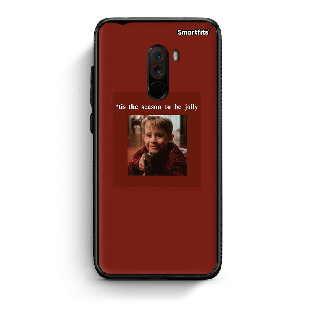Xiaomi Pocophone F1 Xmas Ultimate Spirit θήκη από τη Smartfits με σχέδιο στο πίσω μέρος και μαύρο περίβλημα | Smartphone case with colorful back and black bezels by Smartfits