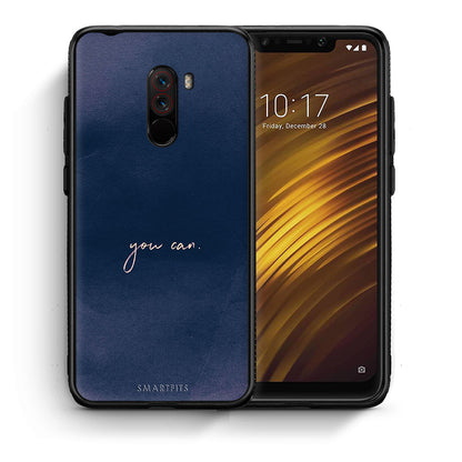 Θήκη Xiaomi Pocophone F1 You Can από τη Smartfits με σχέδιο στο πίσω μέρος και μαύρο περίβλημα | Xiaomi Pocophone F1 You Can case with colorful back and black bezels
