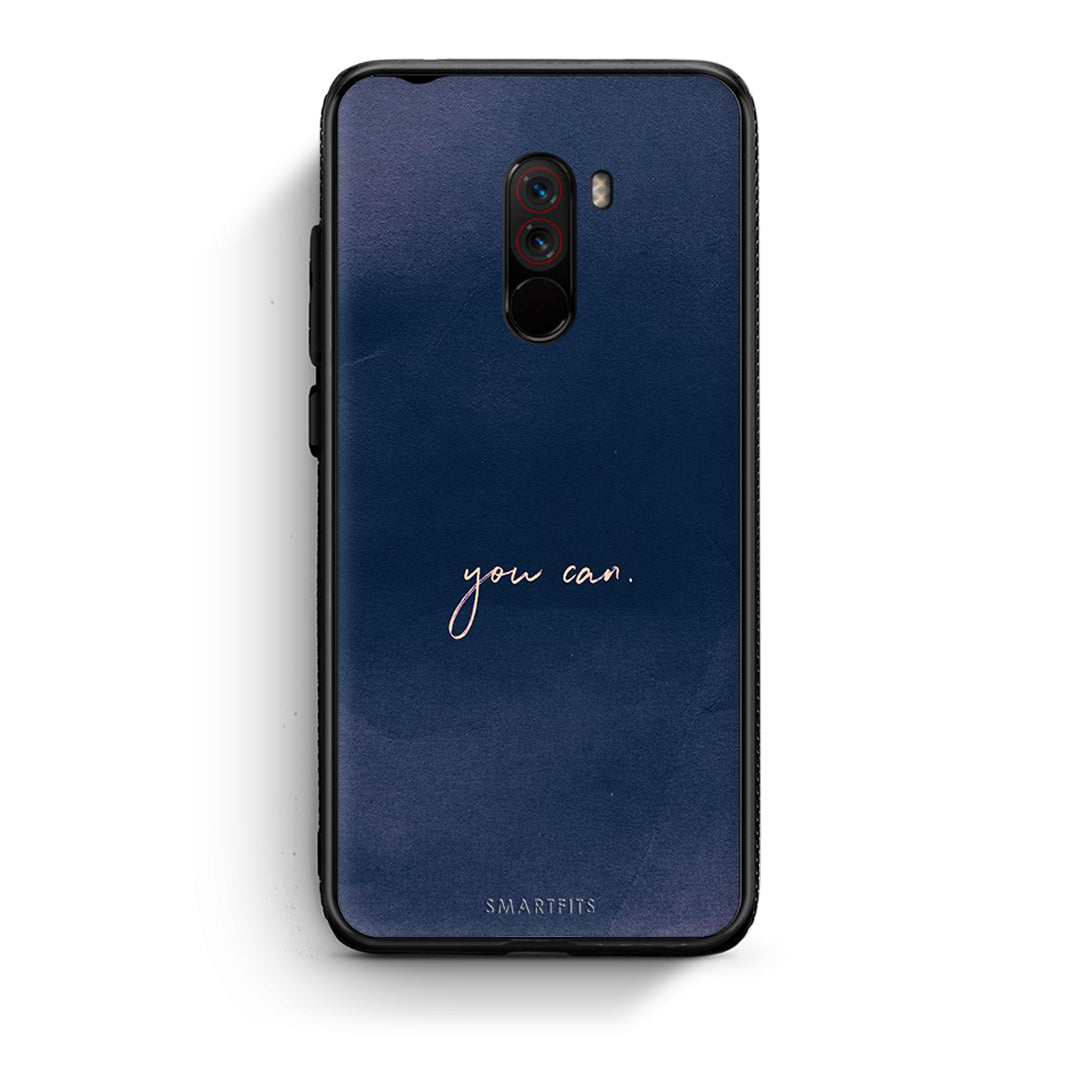 Xiaomi Pocophone F1 You Can θήκη από τη Smartfits με σχέδιο στο πίσω μέρος και μαύρο περίβλημα | Smartphone case with colorful back and black bezels by Smartfits