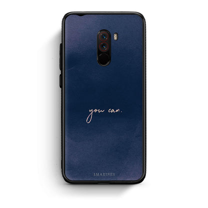 Xiaomi Pocophone F1 You Can θήκη από τη Smartfits με σχέδιο στο πίσω μέρος και μαύρο περίβλημα | Smartphone case with colorful back and black bezels by Smartfits