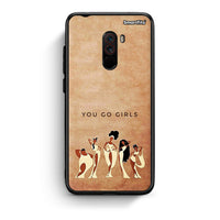Thumbnail for Xiaomi Pocophone F1 You Go Girl θήκη από τη Smartfits με σχέδιο στο πίσω μέρος και μαύρο περίβλημα | Smartphone case with colorful back and black bezels by Smartfits