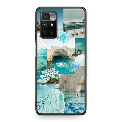 Xiaomi Redmi 10 / Redmi Note 11 4G Aesthetic Summer Θήκη από τη Smartfits με σχέδιο στο πίσω μέρος και μαύρο περίβλημα | Smartphone case with colorful back and black bezels by Smartfits
