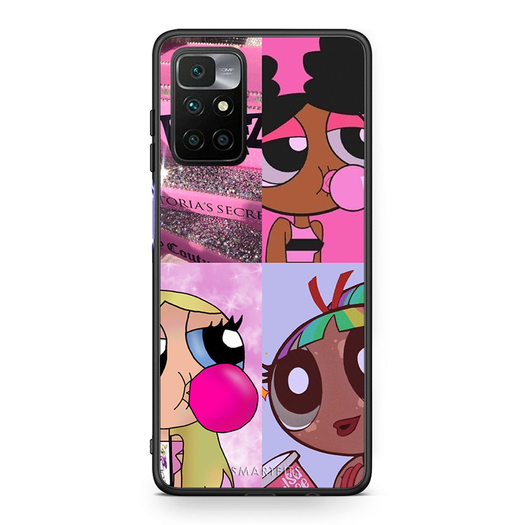 Xiaomi Redmi 10 / Redmi Note 11 4G Bubble Girls Θήκη Αγίου Βαλεντίνου από τη Smartfits με σχέδιο στο πίσω μέρος και μαύρο περίβλημα | Smartphone case with colorful back and black bezels by Smartfits