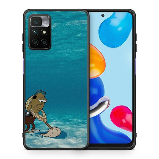 Θήκη Xiaomi Redmi 10 / Redmi Note 11 4G Clean The Ocean από τη Smartfits με σχέδιο στο πίσω μέρος και μαύρο περίβλημα | Xiaomi Redmi 10 / Redmi Note 11 4G Clean The Ocean case with colorful back and black bezels