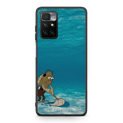 Xiaomi Redmi 10 / Redmi Note 11 4G Clean The Ocean Θήκη από τη Smartfits με σχέδιο στο πίσω μέρος και μαύρο περίβλημα | Smartphone case with colorful back and black bezels by Smartfits
