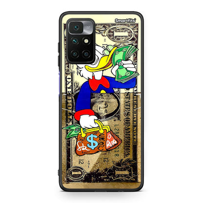 Xiaomi Redmi 10 / Redmi Note 11 4G Duck Money Θήκη από τη Smartfits με σχέδιο στο πίσω μέρος και μαύρο περίβλημα | Smartphone case with colorful back and black bezels by Smartfits