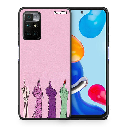 Θήκη Xiaomi Redmi 10 / Redmi Note 11 4G Halloween Be A Lady από τη Smartfits με σχέδιο στο πίσω μέρος και μαύρο περίβλημα | Xiaomi Redmi 10 / Redmi Note 11 4G Halloween Be A Lady case with colorful back and black bezels