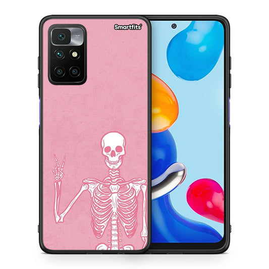 Θήκη Xiaomi Redmi 10 / Redmi Note 11 4G Halloween Motivation από τη Smartfits με σχέδιο στο πίσω μέρος και μαύρο περίβλημα | Xiaomi Redmi 10 / Redmi Note 11 4G Halloween Motivation case with colorful back and black bezels