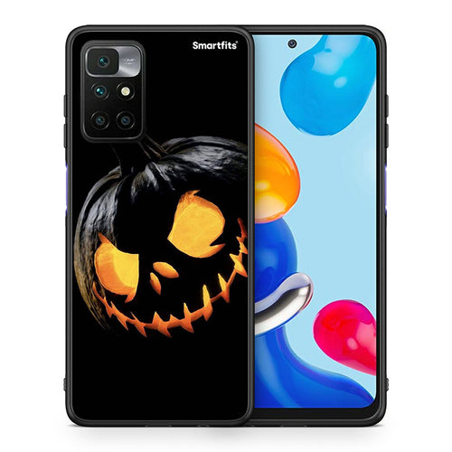 Θήκη Xiaomi Redmi 10 / Redmi Note 11 4G Halloween Scary Pumpkin από τη Smartfits με σχέδιο στο πίσω μέρος και μαύρο περίβλημα | Xiaomi Redmi 10 / Redmi Note 11 4G Halloween Scary Pumpkin case with colorful back and black bezels