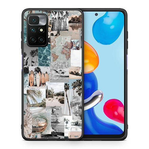Θήκη Xiaomi Redmi 10 / Redmi Note 11 4G Retro Beach Life από τη Smartfits με σχέδιο στο πίσω μέρος και μαύρο περίβλημα | Xiaomi Redmi 10 / Redmi Note 11 4G Retro Beach Life case with colorful back and black bezels