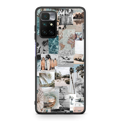 Xiaomi Redmi 10 / Redmi Note 11 4G Retro Beach Life Θήκη από τη Smartfits με σχέδιο στο πίσω μέρος και μαύρο περίβλημα | Smartphone case with colorful back and black bezels by Smartfits