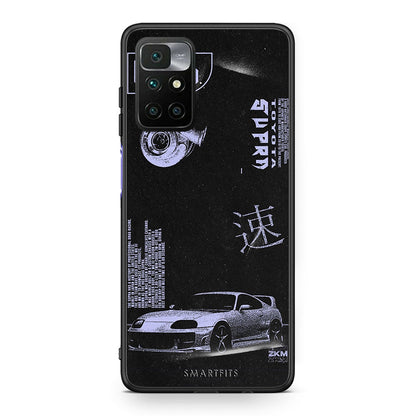 Xiaomi Redmi 10 / Redmi Note 11 4G Tokyo Drift Θήκη Αγίου Βαλεντίνου από τη Smartfits με σχέδιο στο πίσω μέρος και μαύρο περίβλημα | Smartphone case with colorful back and black bezels by Smartfits