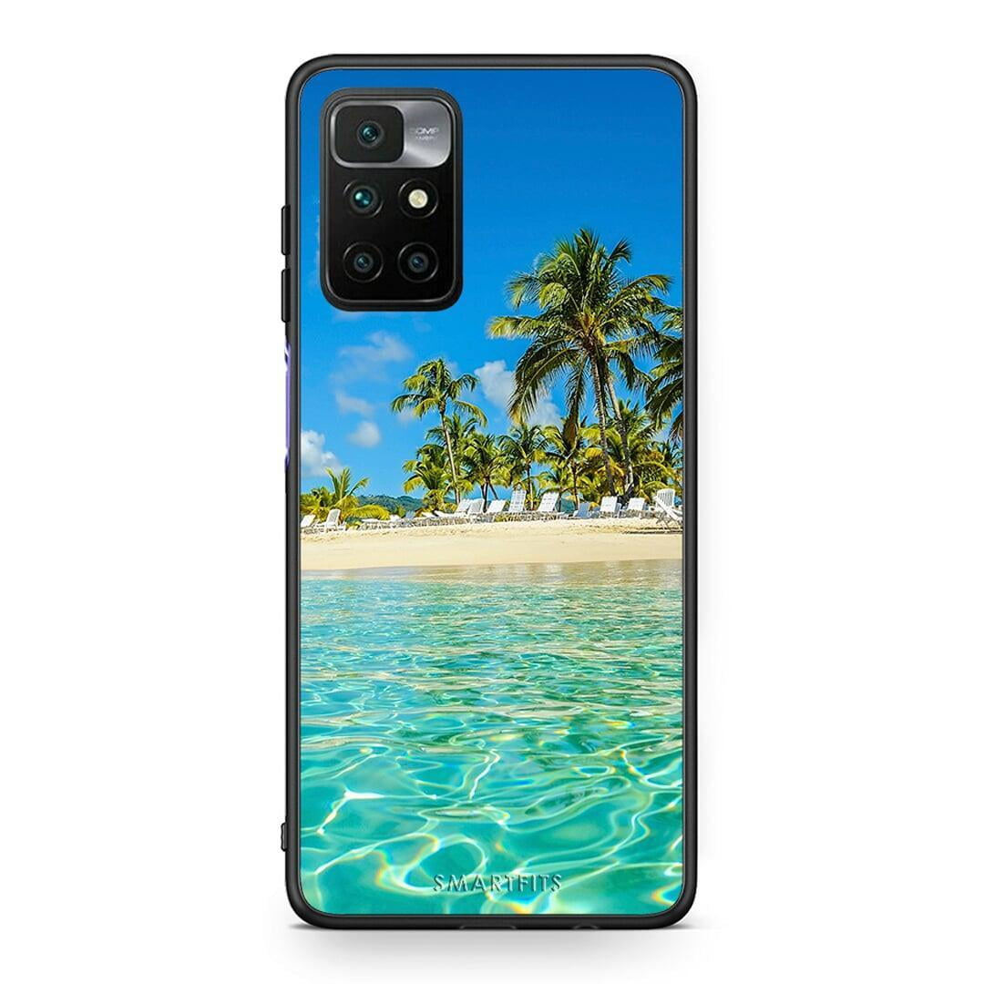 Xiaomi Redmi 10 / Redmi Note 11 4G Tropical Vibes Θήκη από τη Smartfits με σχέδιο στο πίσω μέρος και μαύρο περίβλημα | Smartphone case with colorful back and black bezels by Smartfits