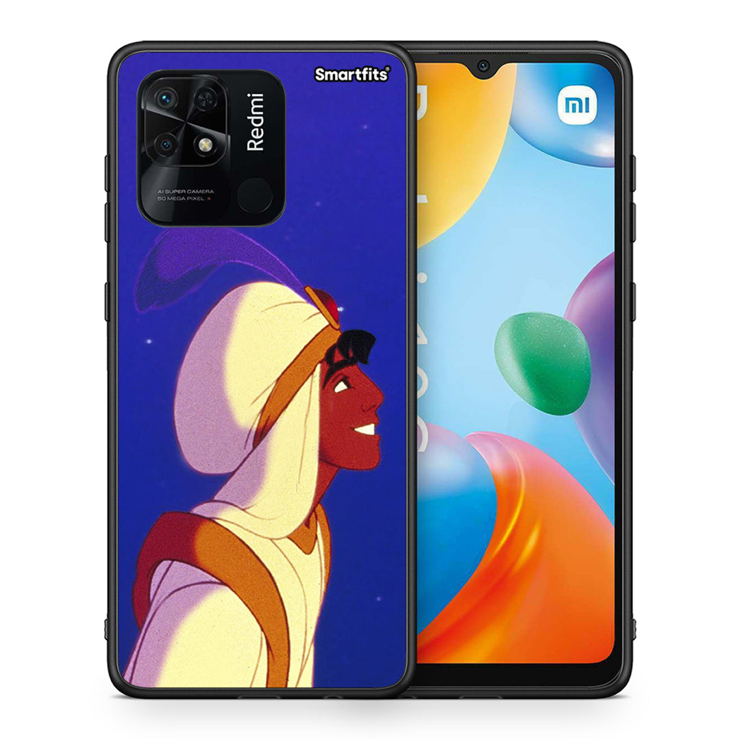 Θήκη Xiaomi Redmi 10C Alladin And Jasmine Love 1 από τη Smartfits με σχέδιο στο πίσω μέρος και μαύρο περίβλημα | Xiaomi Redmi 10C Alladin And Jasmine Love 1 case with colorful back and black bezels