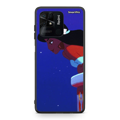Xiaomi Redmi 10C Alladin And Jasmine Love 2 θήκη από τη Smartfits με σχέδιο στο πίσω μέρος και μαύρο περίβλημα | Smartphone case with colorful back and black bezels by Smartfits