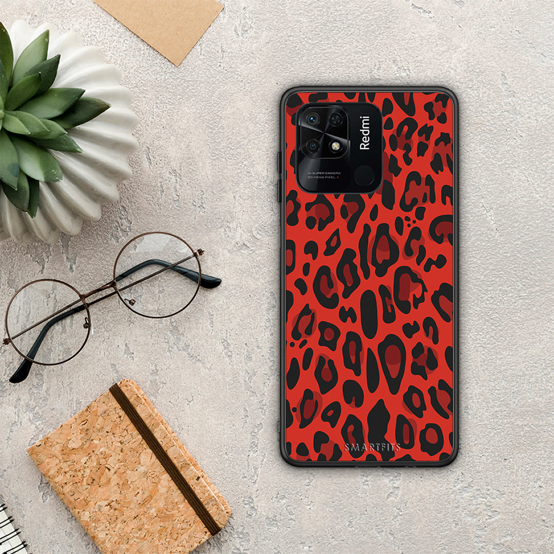 Animal Red Leopard - Xiaomi Redmi 10C θήκη