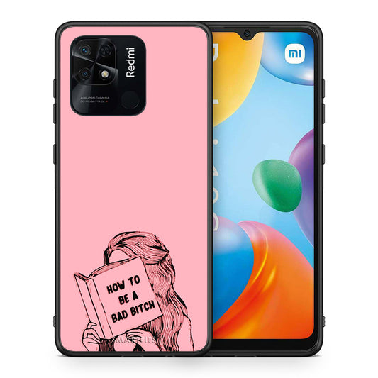 Θήκη Xiaomi Redmi 10C Bad Bitch από τη Smartfits με σχέδιο στο πίσω μέρος και μαύρο περίβλημα | Xiaomi Redmi 10C Bad Bitch case with colorful back and black bezels