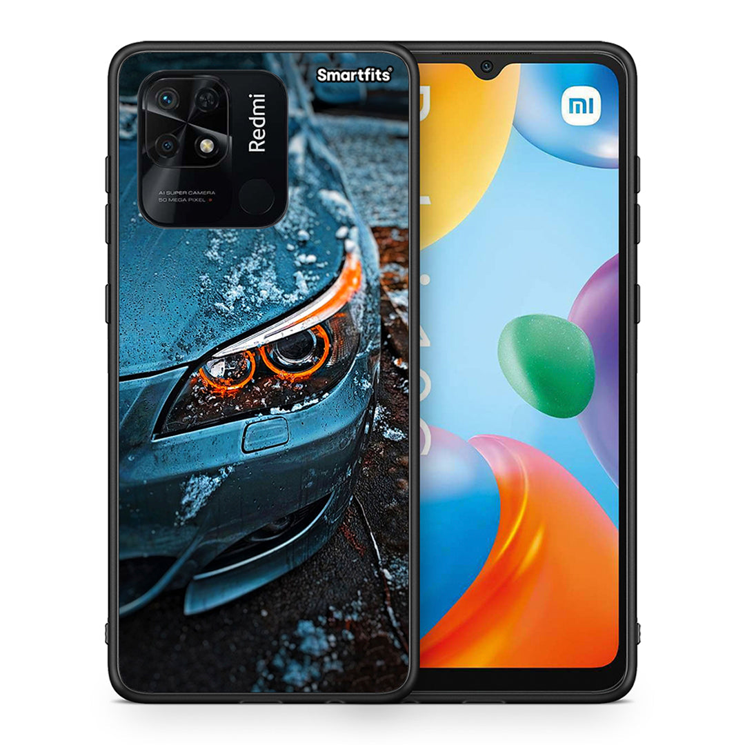 Θήκη Xiaomi Redmi 10C Bmw E60 από τη Smartfits με σχέδιο στο πίσω μέρος και μαύρο περίβλημα | Xiaomi Redmi 10C Bmw E60 case with colorful back and black bezels