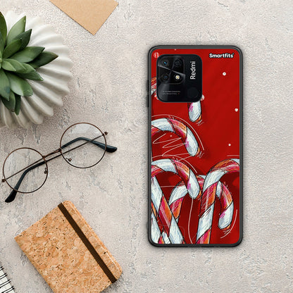 Candy Cane - Xiaomi Redmi 10C θήκη