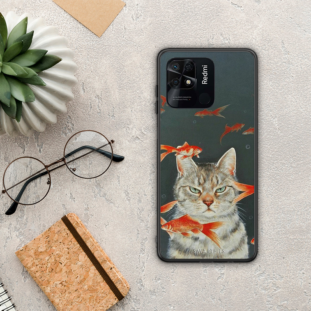 Cat Goldfish - Xiaomi Redmi 10C θήκη