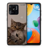 Thumbnail for Θήκη Xiaomi Redmi 10C Cats In Love από τη Smartfits με σχέδιο στο πίσω μέρος και μαύρο περίβλημα | Xiaomi Redmi 10C Cats In Love case with colorful back and black bezels
