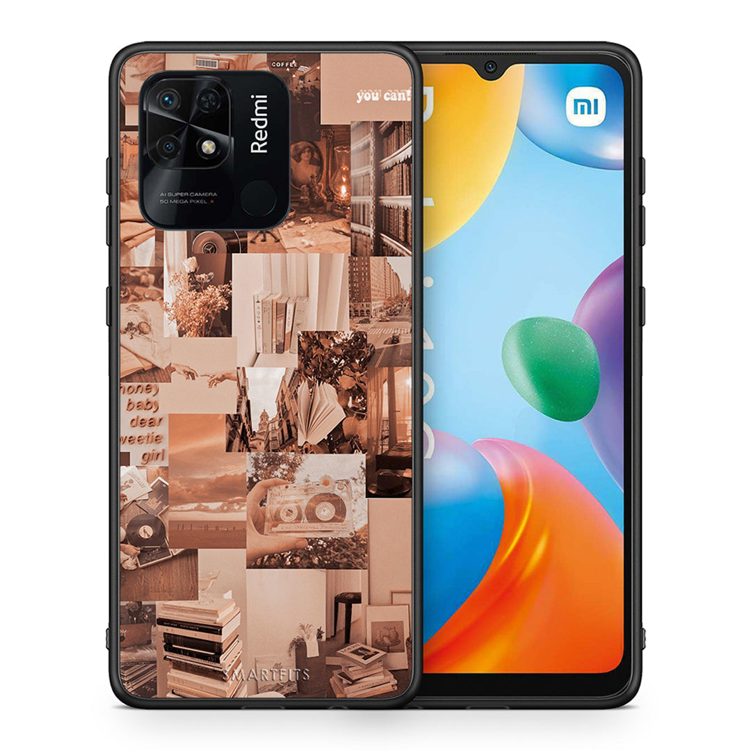 Θήκη Αγίου Βαλεντίνου Xiaomi Redmi 10C Collage You Can από τη Smartfits με σχέδιο στο πίσω μέρος και μαύρο περίβλημα | Xiaomi Redmi 10C Collage You Can case with colorful back and black bezels