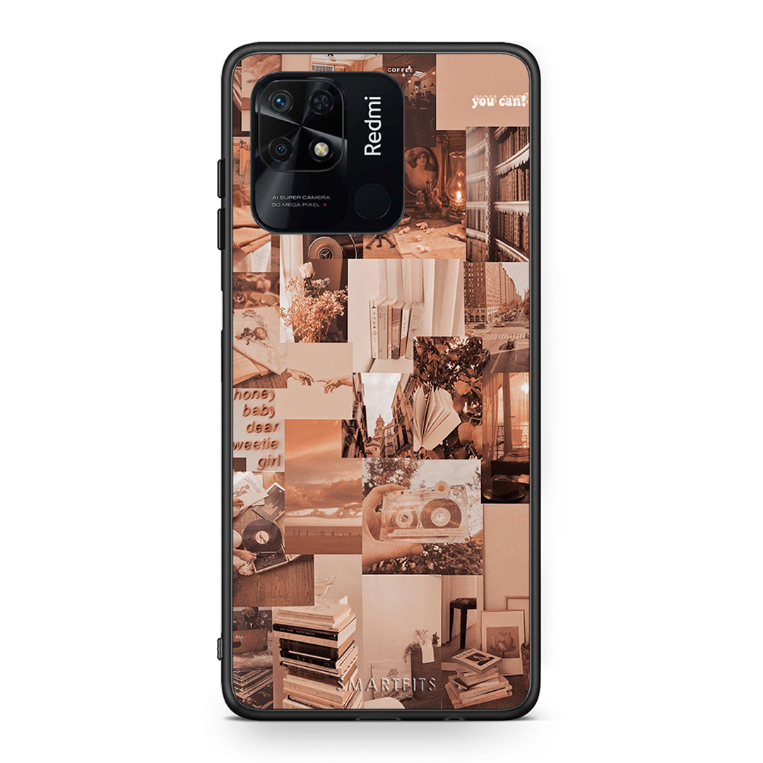 Xiaomi Redmi 10C Collage You Can Θήκη Αγίου Βαλεντίνου από τη Smartfits με σχέδιο στο πίσω μέρος και μαύρο περίβλημα | Smartphone case with colorful back and black bezels by Smartfits