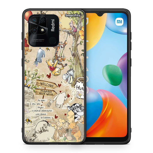 Θήκη Xiaomi Redmi 10C Happy Friends από τη Smartfits με σχέδιο στο πίσω μέρος και μαύρο περίβλημα | Xiaomi Redmi 10C Happy Friends case with colorful back and black bezels