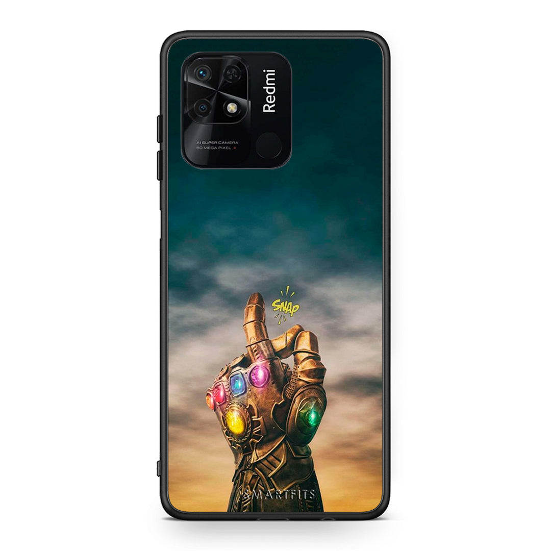Xiaomi Redmi 10C Infinity Snap θήκη από τη Smartfits με σχέδιο στο πίσω μέρος και μαύρο περίβλημα | Smartphone case with colorful back and black bezels by Smartfits