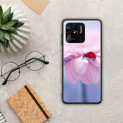 Ladybug Flower - Xiaomi Redmi 10C θήκη