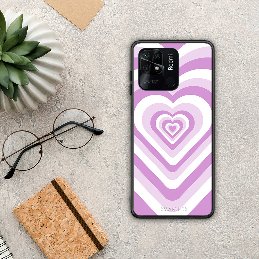 Lilac Hearts - Xiaomi Redmi 10C θήκη