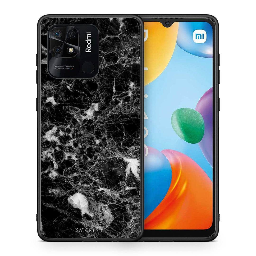 Θήκη Xiaomi Redmi 10C Male Marble από τη Smartfits με σχέδιο στο πίσω μέρος και μαύρο περίβλημα | Xiaomi Redmi 10C Male Marble case with colorful back and black bezels