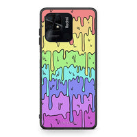 Thumbnail for Xiaomi Redmi 10C Melting Rainbow θήκη από τη Smartfits με σχέδιο στο πίσω μέρος και μαύρο περίβλημα | Smartphone case with colorful back and black bezels by Smartfits