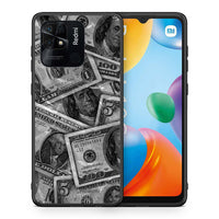 Thumbnail for Θήκη Xiaomi Redmi 10C Money Dollars από τη Smartfits με σχέδιο στο πίσω μέρος και μαύρο περίβλημα | Xiaomi Redmi 10C Money Dollars case with colorful back and black bezels