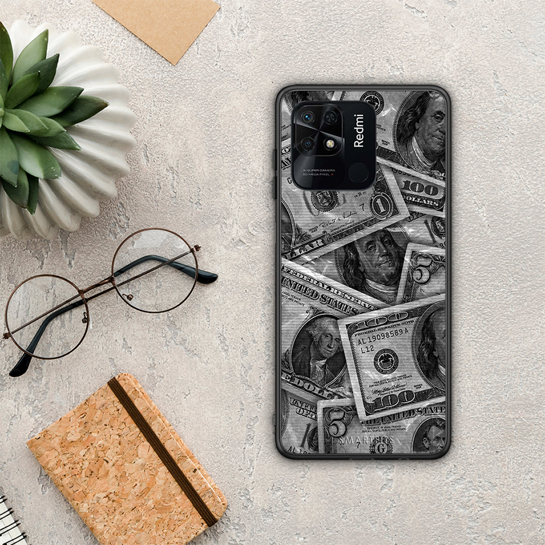 Money Dollars - Xiaomi Redmi 10C θήκη
