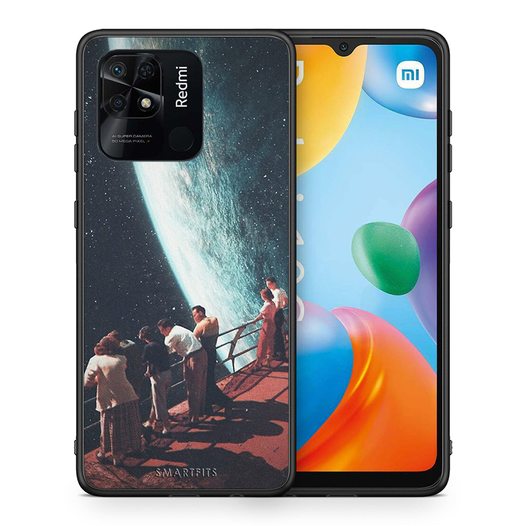 Θήκη Xiaomi Redmi 10C Surreal View από τη Smartfits με σχέδιο στο πίσω μέρος και μαύρο περίβλημα | Xiaomi Redmi 10C Surreal View case with colorful back and black bezels