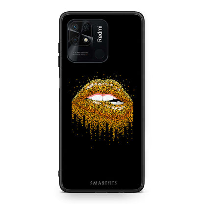 4 - Xiaomi Redmi 10C Golden Valentine case, cover, bumper