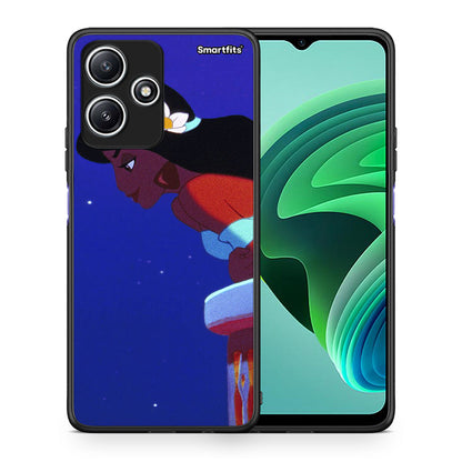 Θήκη Xiaomi Redmi 12 5G Alladin And Jasmine Love 2 από τη Smartfits με σχέδιο στο πίσω μέρος και μαύρο περίβλημα | Xiaomi Redmi 12 5G Alladin And Jasmine Love 2 case with colorful back and black bezels