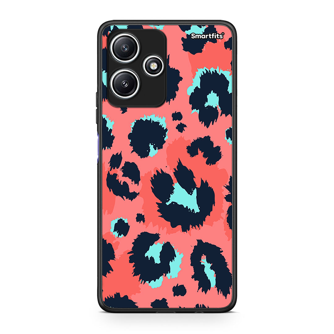 22 - Xiaomi Redmi 12 5G Pink Leopard Animal case, cover, bumper
