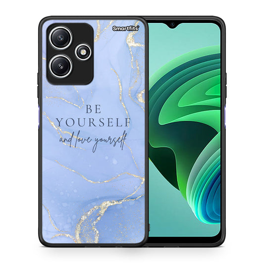 Θήκη Xiaomi Redmi 12 5G Be Yourself από τη Smartfits με σχέδιο στο πίσω μέρος και μαύρο περίβλημα | Xiaomi Redmi 12 5G Be Yourself case with colorful back and black bezels