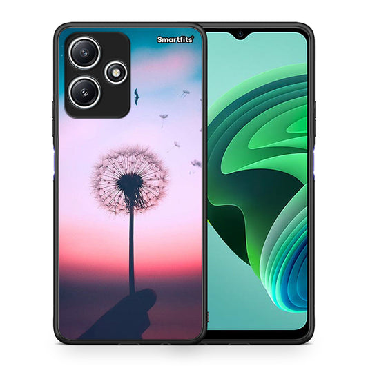 Θήκη Xiaomi Redmi 12 5G Wish Boho από τη Smartfits με σχέδιο στο πίσω μέρος και μαύρο περίβλημα | Xiaomi Redmi 12 5G Wish Boho case with colorful back and black bezels