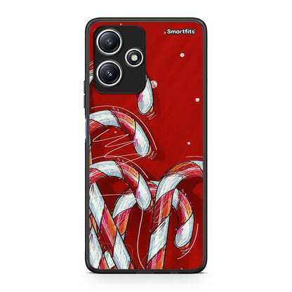 Xiaomi Redmi 12 5G Candy Cane θήκη από τη Smartfits με σχέδιο στο πίσω μέρος και μαύρο περίβλημα | Smartphone case with colorful back and black bezels by Smartfits