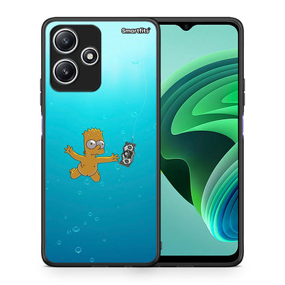 Θήκη Xiaomi Redmi 12 5G Chasing Money από τη Smartfits με σχέδιο στο πίσω μέρος και μαύρο περίβλημα | Xiaomi Redmi 12 5G Chasing Money case with colorful back and black bezels